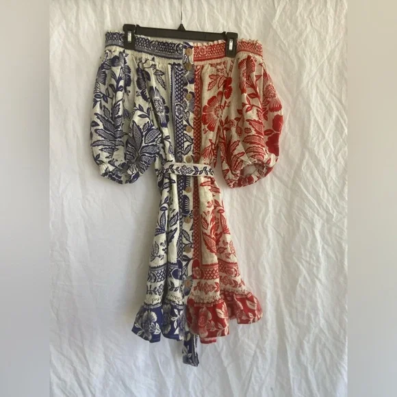 Farm Rio Mixed Pineapple Garden Mini Dress Small - Picture 2 of 16